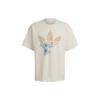 adidas Оригинальная винтажная футболка с принтом логотипа мультфильмов Диснея, короткий рукав, унисекс, серая с белым, HT3952