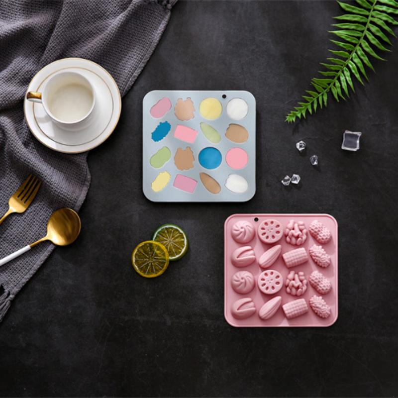 Reusable 3D Nut Silicone Mold with Heat Resistance Perfect for Confectionery Baking