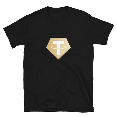 Футболка Tether Gold XAUT Т-образная Подарок Крипто-трейдеру