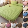 Winter Thicken Mattress Cover Protector Quilted Mattress Topper Pad with Elastic Band Fitted Sheet Bed Sheet Bedcover Bedcloth