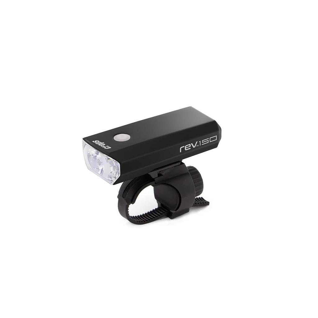 Crops Rev Rev 150 LED Headlight USB 150 Lumens Headlight Directly Charges Rechargeable Battery Via USB Type-C (Black)