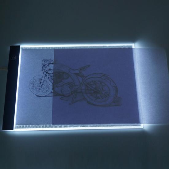 Светодиодная копировальная доска А4 Чертежная доска Трафареты для рисования Анимация Ультратонкий дизайн Копировальные инструменты с регулируемой яркостью