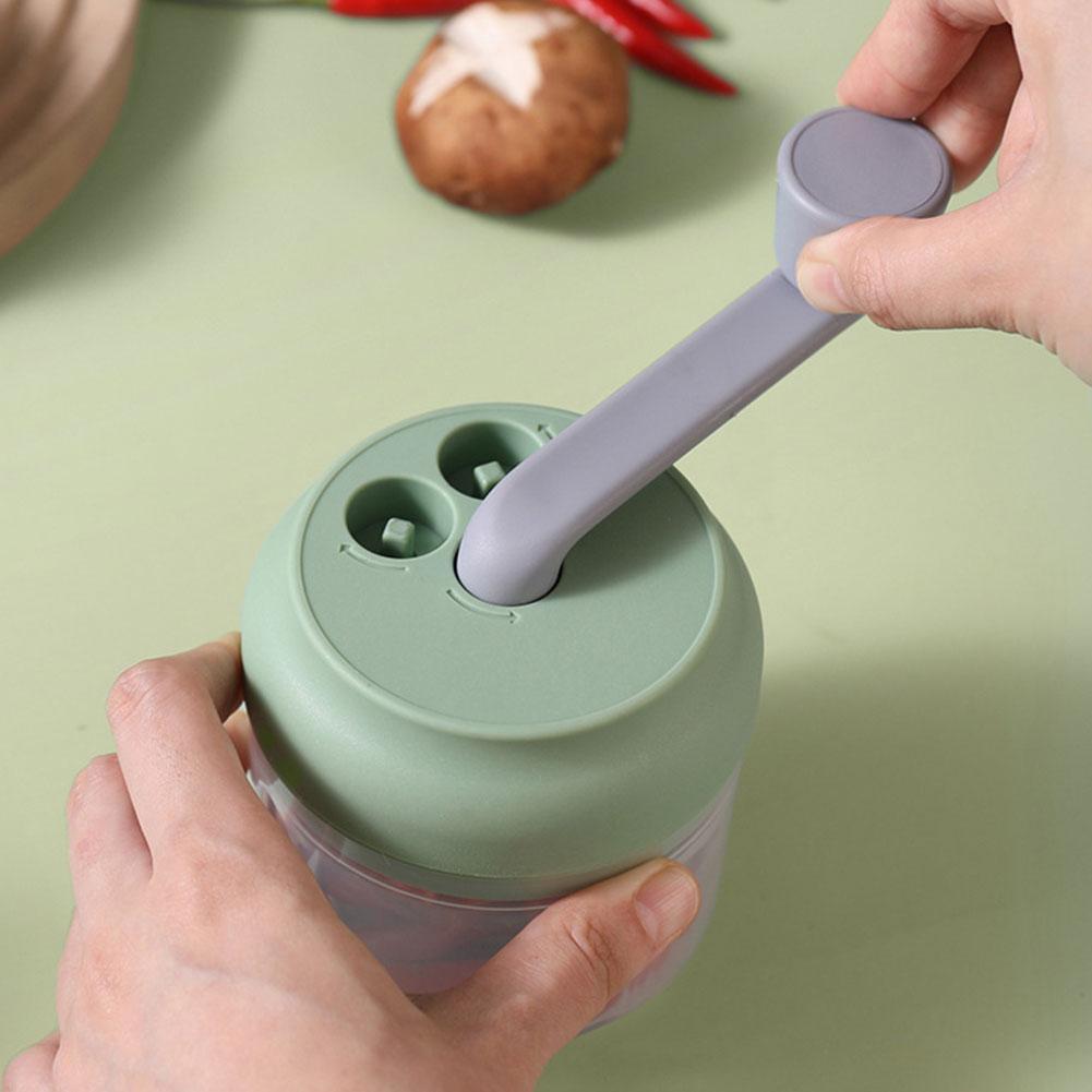 1pc Multifunctional Vegetable Chopper Small Food Processor Manual Tool Food Hand-Cranked Mincer J0J1