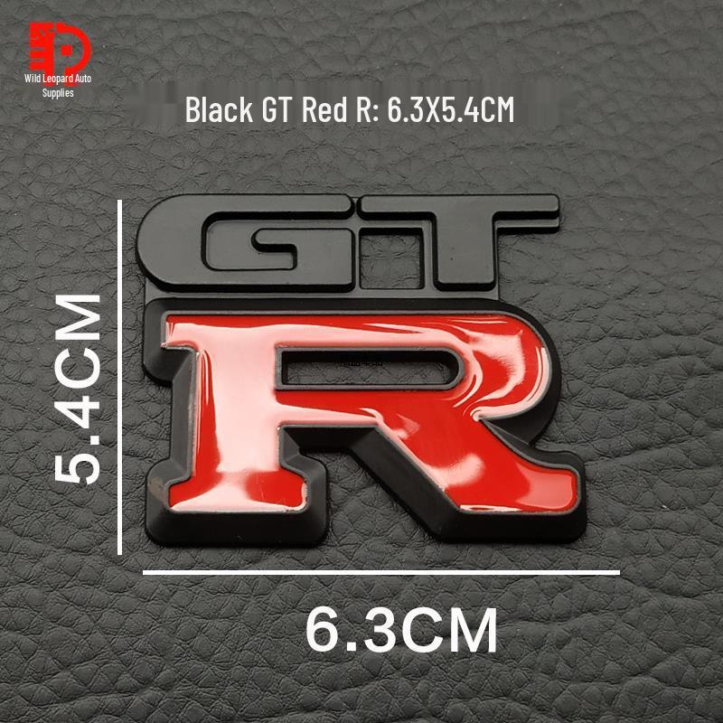 Металлическая 3D наклейка-эмблема на багажник автомобиля GTR для тюнинга - Декоративный значок