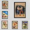 Wrestling and Soccer Horse Racing Canvas Wall Art Poster Fathers Day Gift Retro Theatre Poster Movie Poster Home Decor France