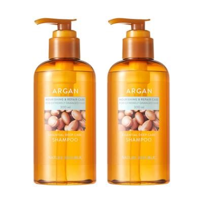 Nature Republic [2 упаковки] Шампунь для глубокого ухода с аргановым маслом 300 мл