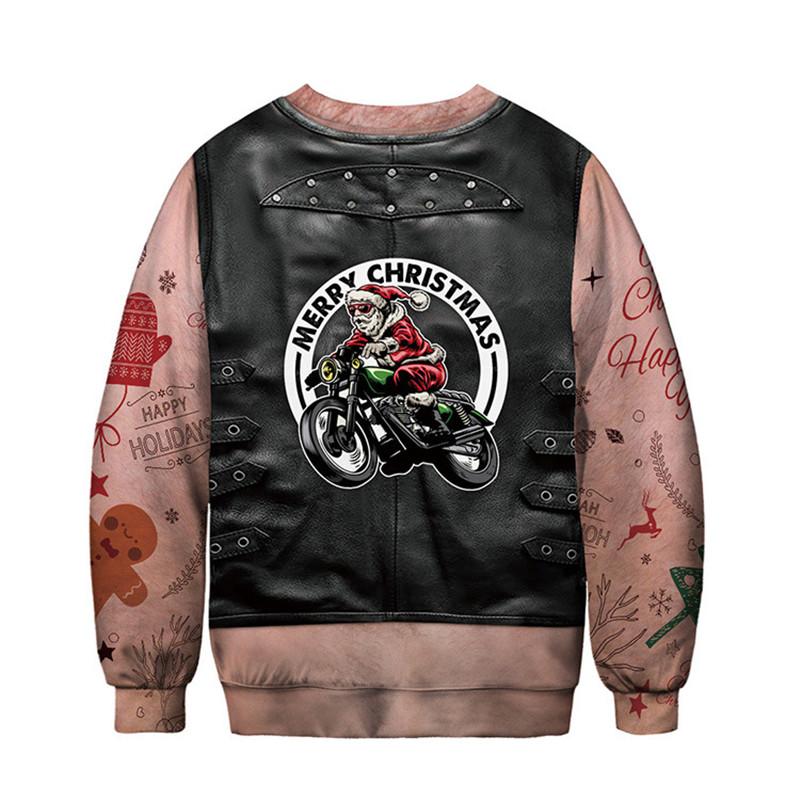 XXXL уродливый рождественский свитер, женский джемпер больших размеров, забавный свитшот с принтом, пуловер, свитера, осенне-зимняя одежда большого размера XXXL