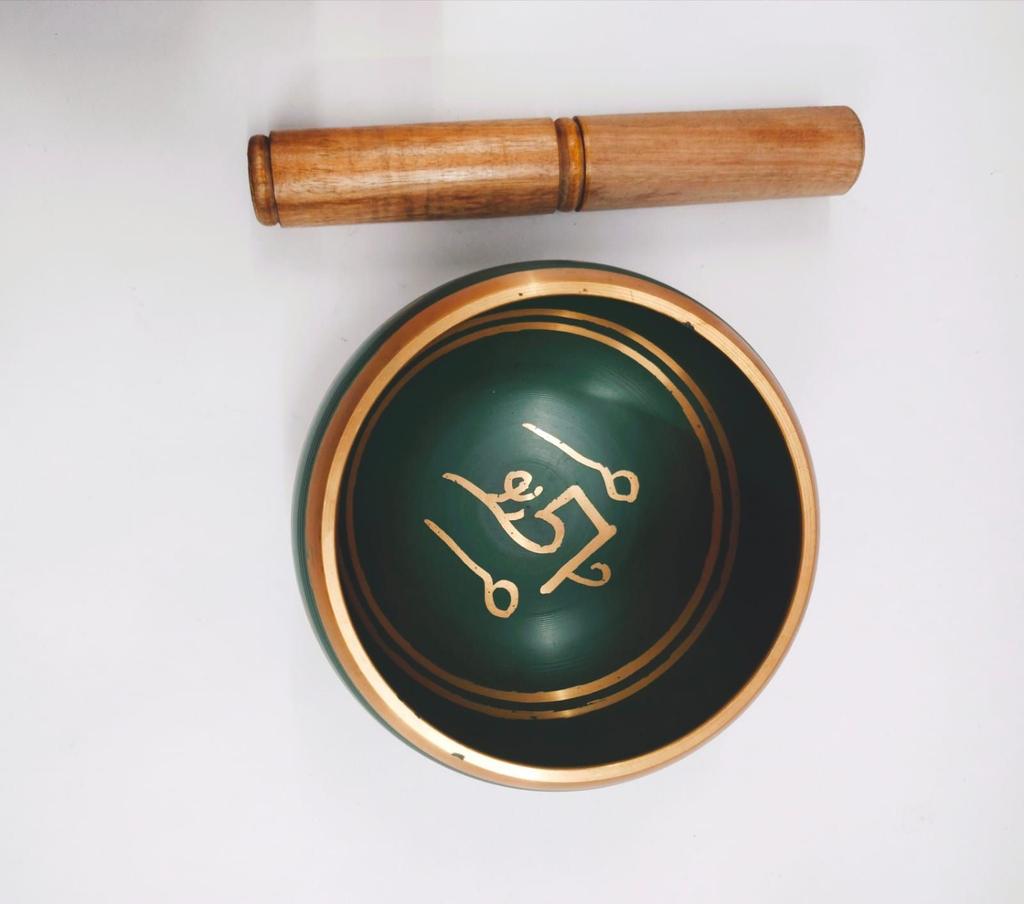 Singing Bowl with Wooden Stack, Singing Bowl and Wooden Striker Stick