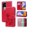 Women Wallet Flip Case Rose Flower Leather Phone Cover +Card Money Slot for OPPO A18 A38 A58 A78 4G 5G A98 RENO 8 10 Pro 8T A57S A96
