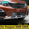 Для Peugeot 3008 5008 GT 2016 2017 2018 2019 2020 гоночные решетки из нержавеющей стали передняя решетка отделка накладки крышки аксессуары
