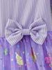 Girls Ruffle Short Sleeve Butterfly Tulle Dress Kids Spring Summer Daily Birthday Party Princess Dress