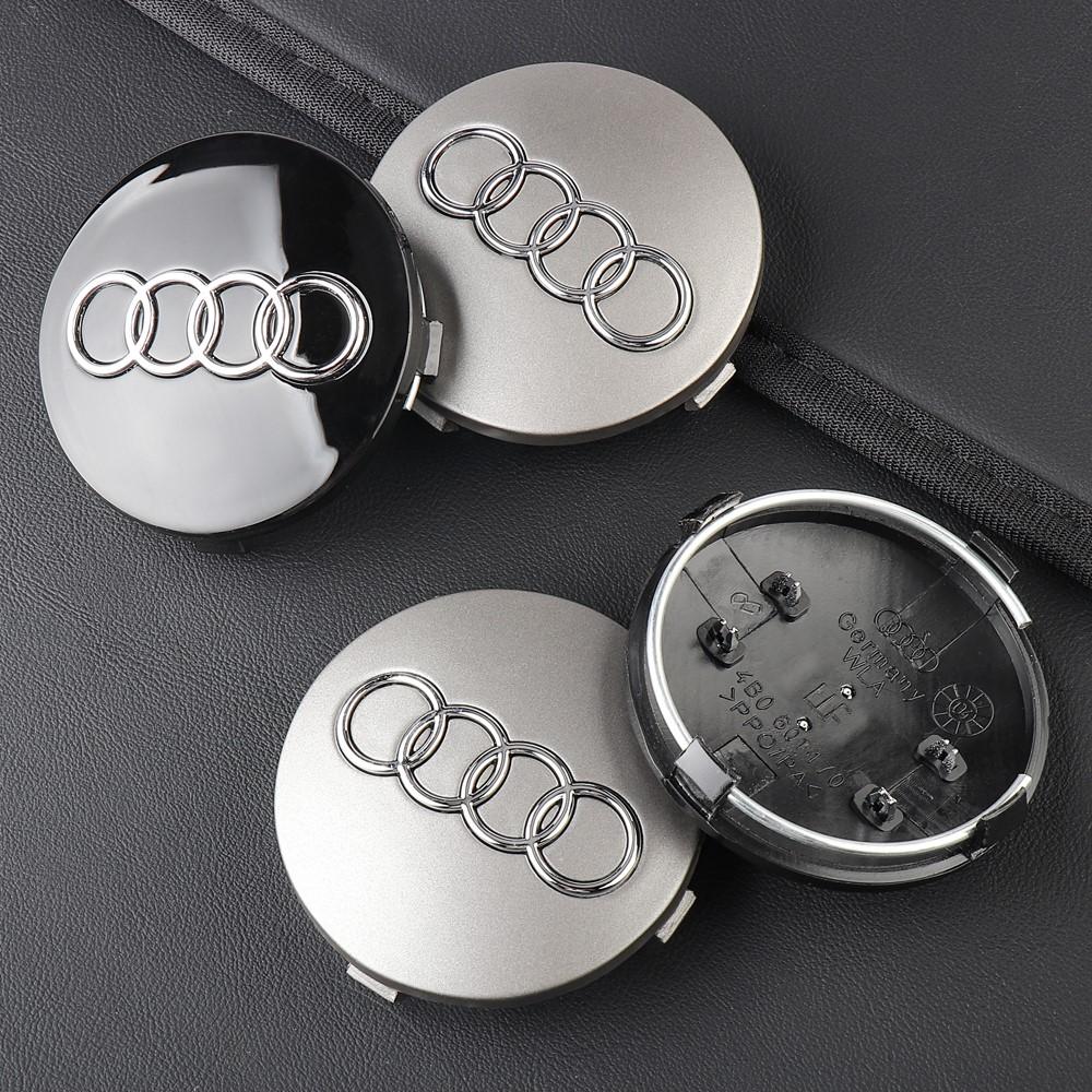 For Audi A4 4pcs 59MM Car Styling Badge Wheel Center Hub Cap Rim Caps For Audi A4 B5 B6 B7 A1 A3 8P 8L A6 C5 C6 A5 A7 A8 Q3 Q5 Q7 TT S3 S6 S