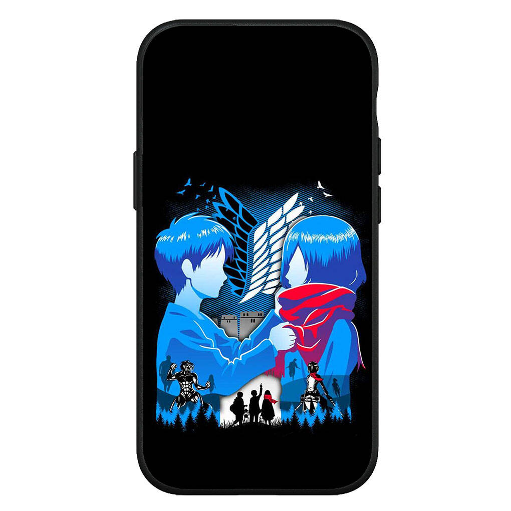 Чехол для iPhone 17 16 15 Xiaomi Poco Redmi Note 14 13 12 Pro Max 9 16e Samsung Galaxy S25 S24 S23 OPPO Huawei Мультяшный Атака титанов Леви Чехол для телефона