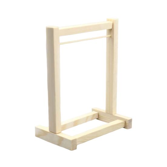 Вешалка для кукольной одежды с мини-вешалкой Деревянный органайзер для демонстрации одежды куклы-девочки