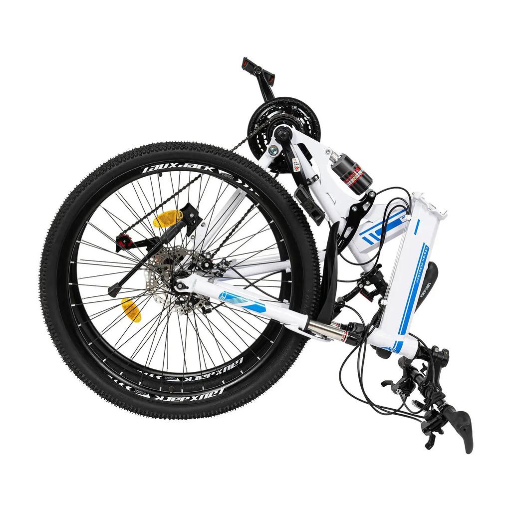 Складной горный велосипед 26" 21 скорость Двойные дисковые тормоза Мужской MTB для поездок на работу и активного отдыха