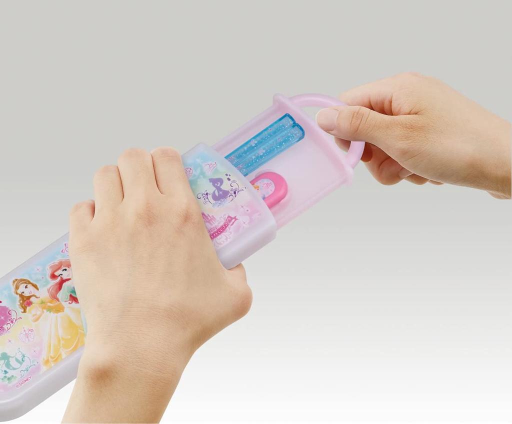 Skater Antibacterial Chopsticks and Spoon Disney Princess Made In Set, 22, Japan, CCA1AG-A