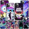 Mob Psycho 100 Case For Iphone 14 11 13 Pro Max 12 Mini Xr 7 8 Plus Se 2020 Xs 6 6s +Coque Black Soft Mobile Phone Bag Cover