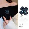 Корейская брошь-кристалл высокого класса в виде четырехлистного клевера для женских костюмов и нишевой одежды
