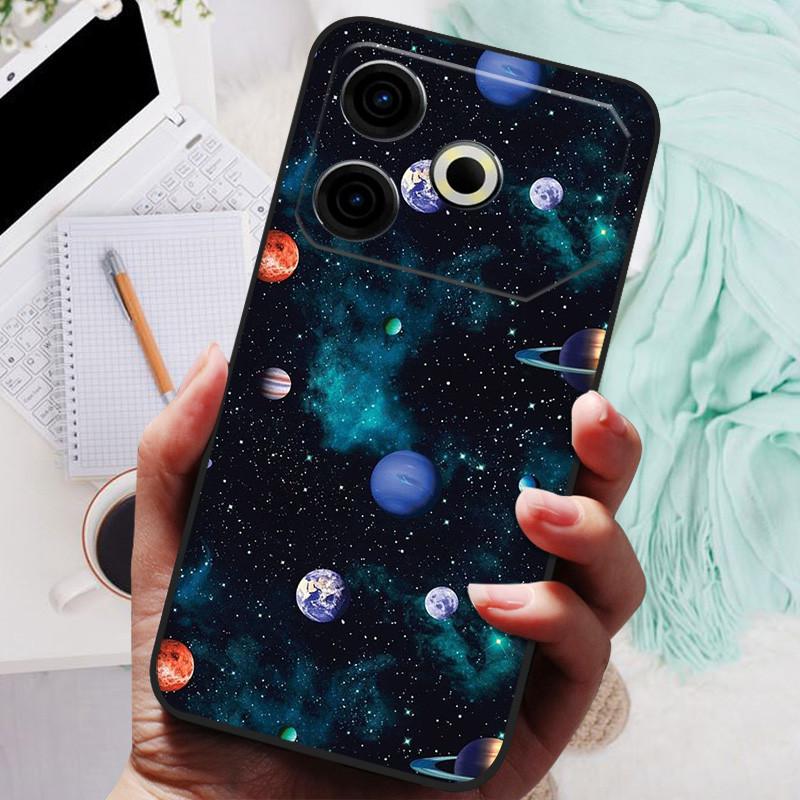 Для чехла Tecno Pova 6 Neo Pova6 Neo Роскошный телефон Силиконовая задняя крышка Для чехлов Tecno Pova 6 Neo Pova 6Neo Защитная оболочка Capas