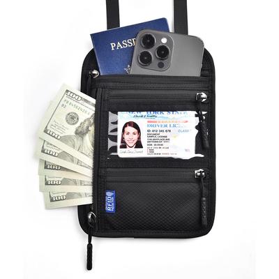 Защитник проездных документов с RFID-защитой и нагрудный кошелек