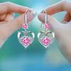 Korean Trend Heart-Shaped Pendant Earrings for Women