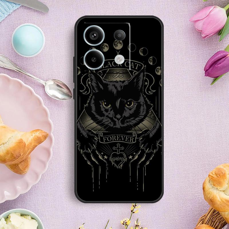 Чехол для телефона Witchcraft Halloween Cat Dark Witch для Redmi Note 12 11 9 10 13 Pro Plus 9S 10S 11S 12S Redmi 13C 9C 10C 12C