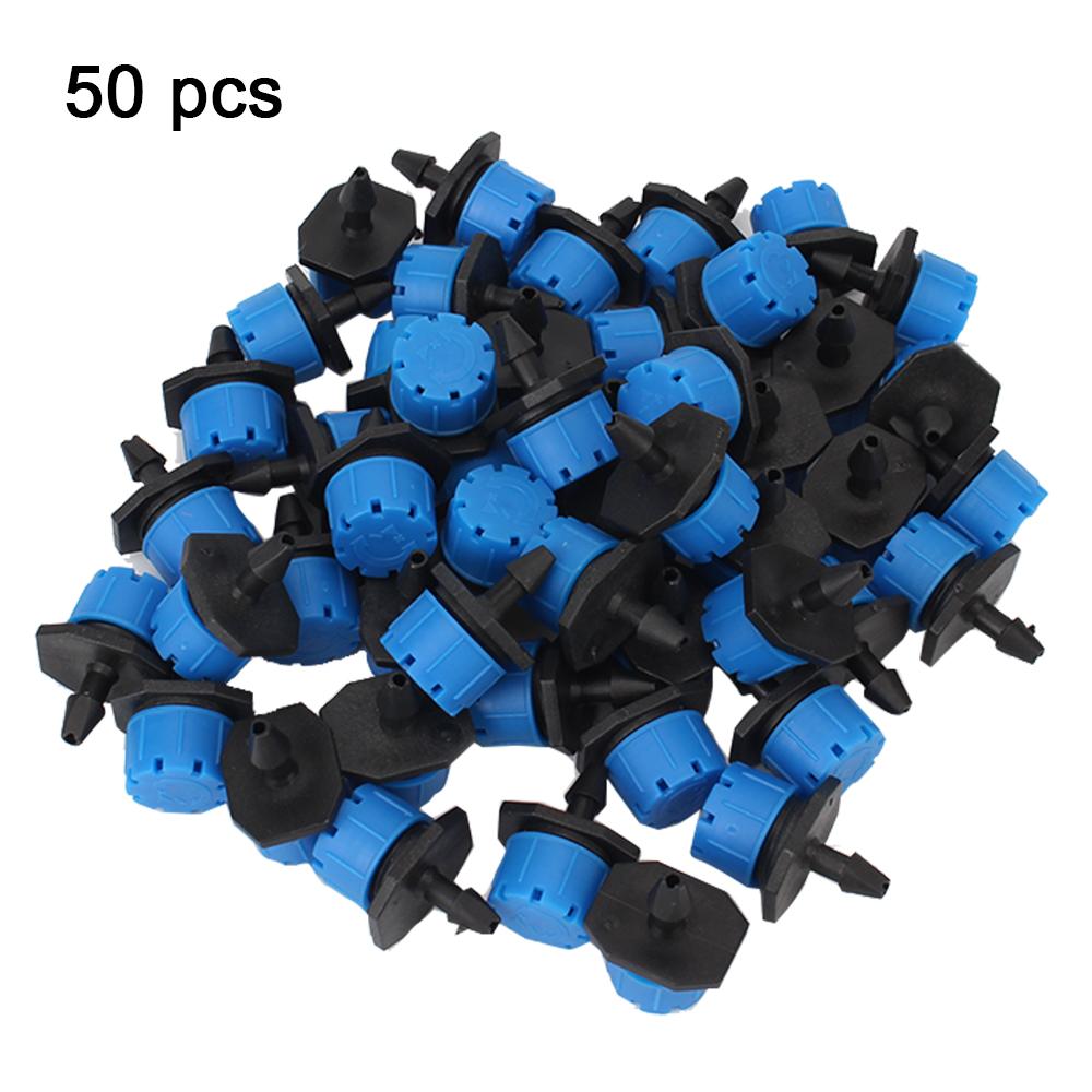 Adjustable Watering Sprinkler 4/7mm For Flower Beds Vegetable Irrigation Dripper Emitter 50Pcs Micro Nozzles Anti-Clogging