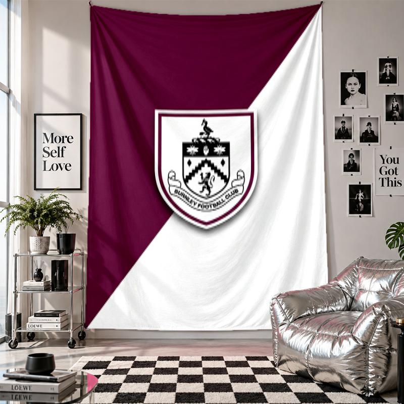 Burnley Football Wall Tapestry Home Decor Wall Hanging Cloth for Bedroom Living Room Background