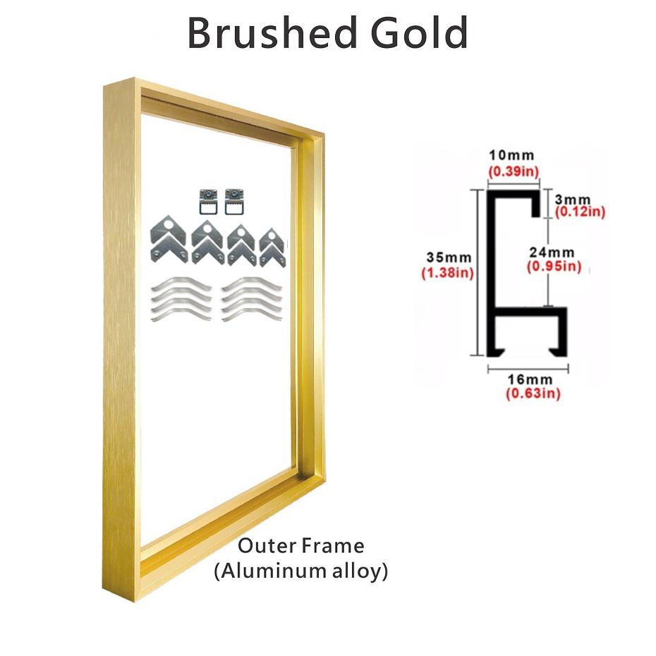 HOMZY 8 цветов 40x50 30x40 см Холст для картины Металлические алюминиевые внешние рамы для живописи маслом Произведение искусства Настенное искусство Фото Постер Домашнее украшение