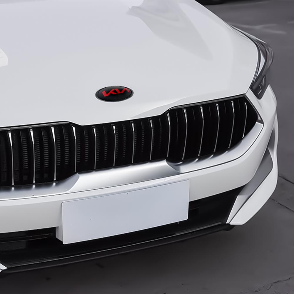 AAAGR1 1pcs 3D ABS Car Front Hood Logo Emblem Badge Sticker For KIA K2 K3 K5 K7 EV6 KX3 Soul Seltos Sportage Cerato Optima Sorento