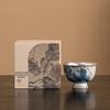 Gilded Silver Lotus Blue & White Porcelain Tea Set