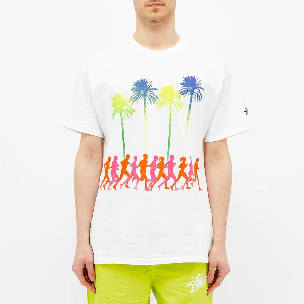 Nike Футболка X Stussy Douglas Firs To Palm Trees (Азия) Белые топы унисекс CU9259-100