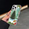 Ae121 Merry Christmas Santa design art Magsafe Transparent Cases для Samsung S23 S24 Ultra S21 FE iPhone16 Pro Max Magnetic Wireless Charge Back Cover