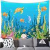 Подводный мир океан стиль гобелен настенный мультфильм тропические рыбы украшения гобелен домашний фон украшения