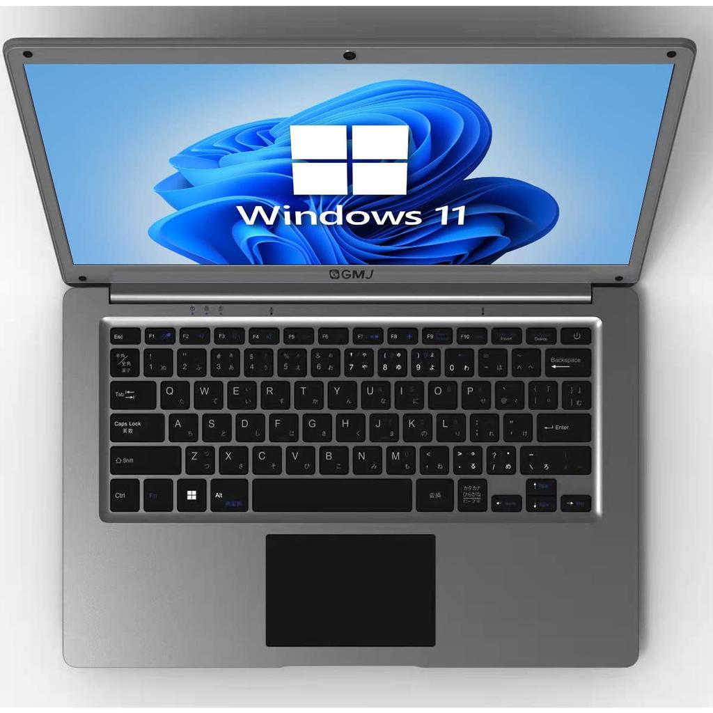 Ноутбук с Windows 11 Ultra Thin SSD дюймов GM-JAPAN Office, легкий, 128 ГБ/память 4 ГБ/веб-камера/WPS Office/Celeron/WIFI/USB3.0/HDMI/14.1