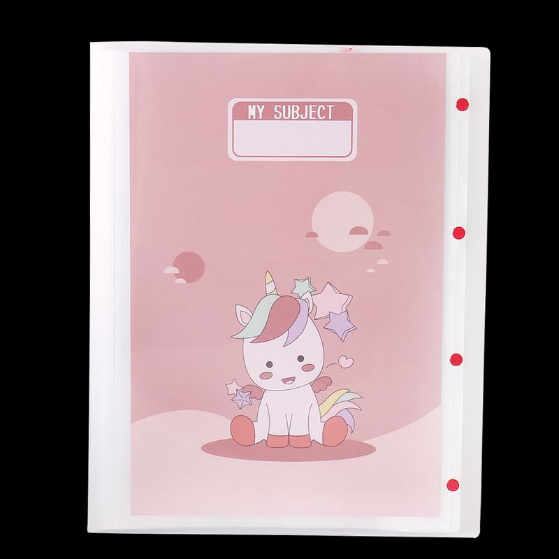 A3 Test Paper Storage Book Folder Transparent Insert Multi-Layer Paper File Bag Storage Cartoon Storage Bag Student