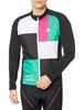 Coq Длинный рукав Велосипедная майка Enduro Mondrian Windshut Jersey BLK Япония O до японского размера [Le Sportif] Мужская (эквивалент 2л)