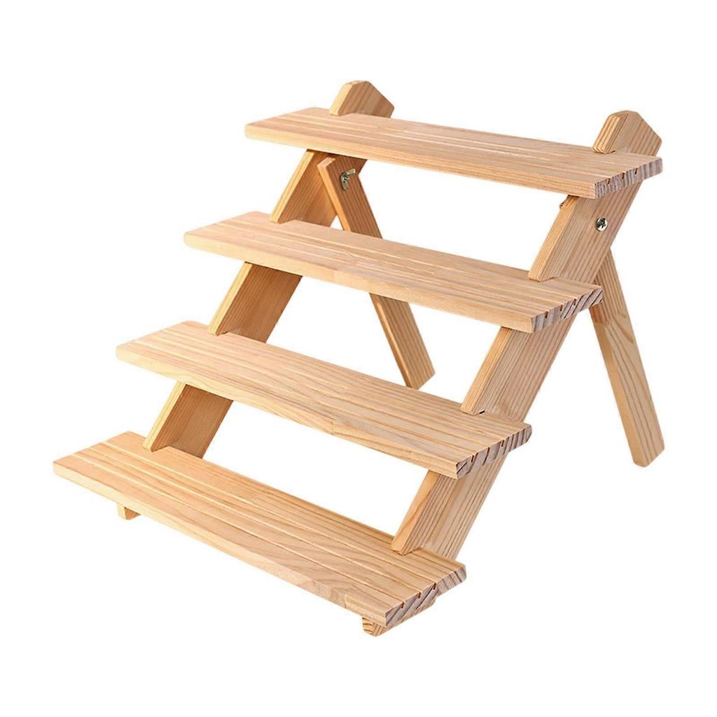 Wooden Display Riser Sturdy Figures Display Stand for Figurines Jewelry Toys