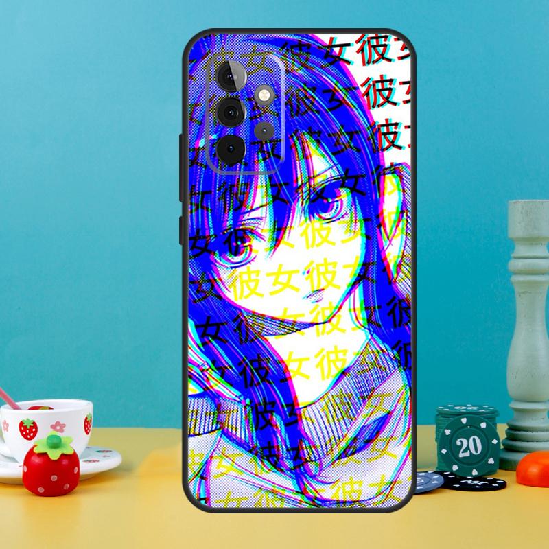 Грустная Аниме Эстетика Сэмпай Чехол Для Samsung Galaxy A15 A16 A05 A26 A36 A56 A52 A53 A33 A13 A34 A54 A14 A35 A55 A22 A32
