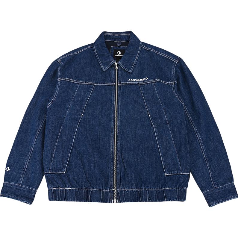 New Converse Denim Jacket Men's Blue 10027962-A01