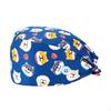 Scrub Cap Nurses Breathable Printed Lace Up Absorb Sweat Hat Nursing for Massaging SPA