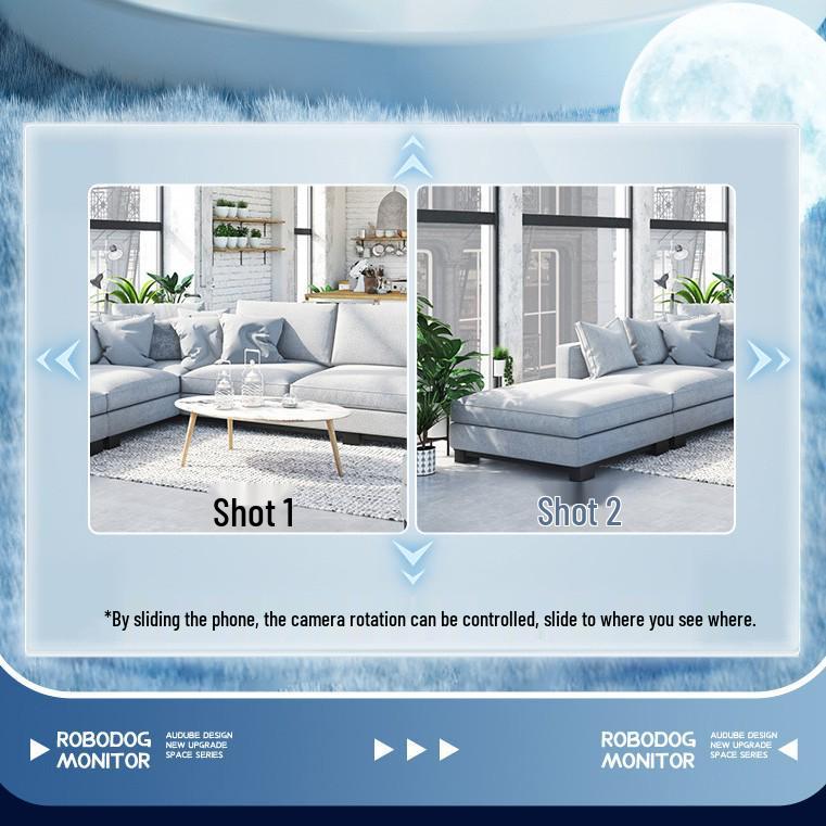 YooSee Wireless HD Night Vision Dog Monitor with Dual-Screen Remote and Mobile Phone Connectivity