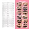 Make Up Tools Fixable Stickers Eye Brow Stamp 12 Styles Grooming Shaper Template Eyebrow Stencil