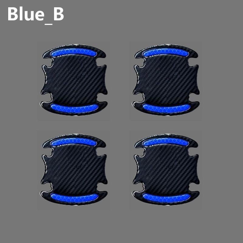 4 шт., светоотражающая 3D универсальная наклейка на дверь автомобиля, клейкая лента, открытые наклейки, предупреждающий знак, ночное безопасное вождение, освещение, светящийся декор, наклейки на автодвери