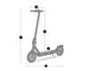 iScooter i8 350W Electric Scooter - 12 Miles Range, Foldable, 3 Speed Modes, LED Display for Urban Commute