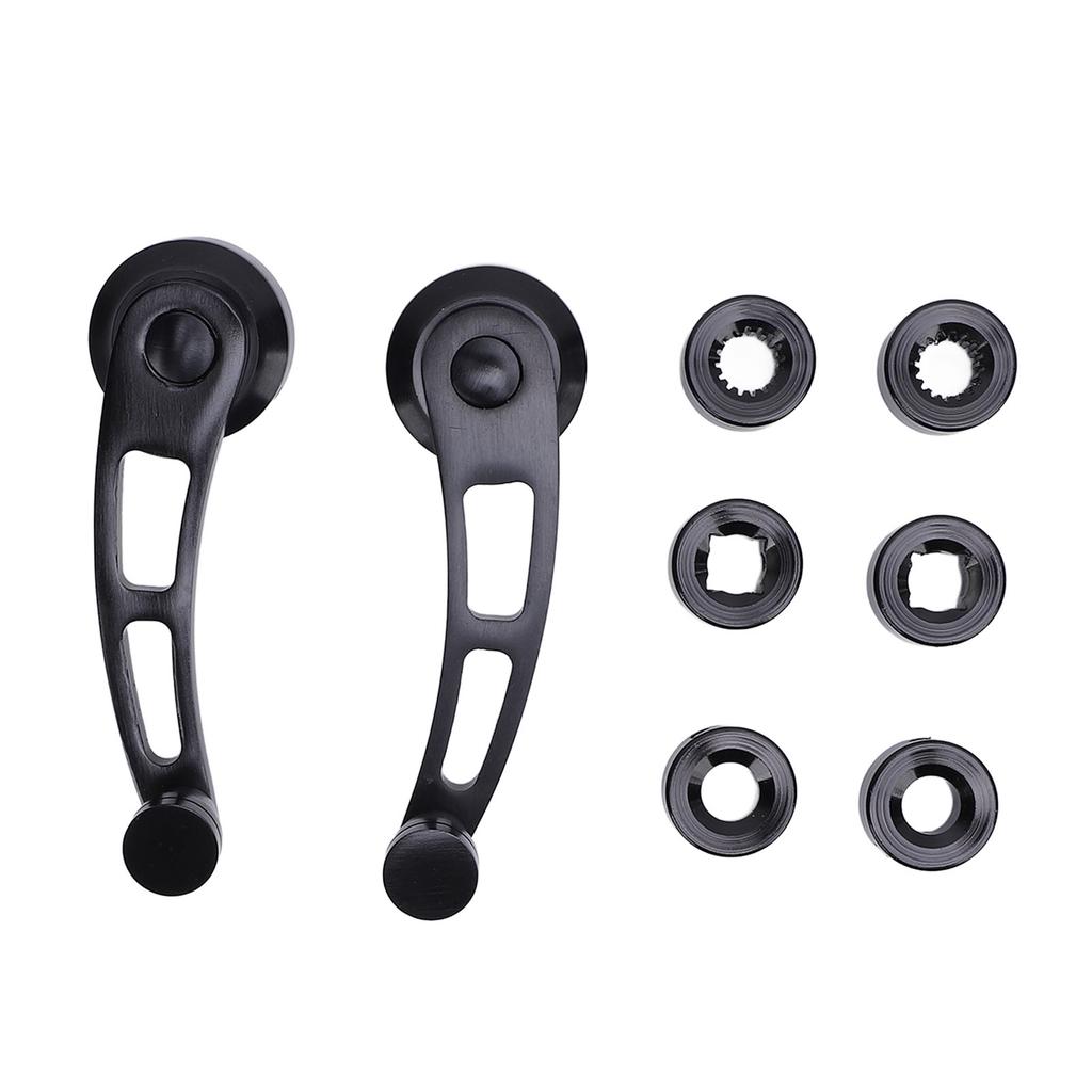 Комплект ручек стеклоподъемника 4 1/4 дюйма, кованый алюминий, черное покрытие, долговечный, легкий, для хот-родов