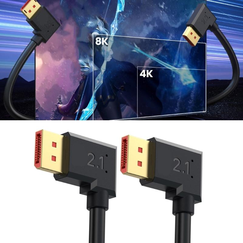 2.1 Cable 50cm 54Gbps Bandwidth Supports 16K 30Hz 8K120Hz 4K240Hz For Gaming Monitors And HDCP 2.2 Devices