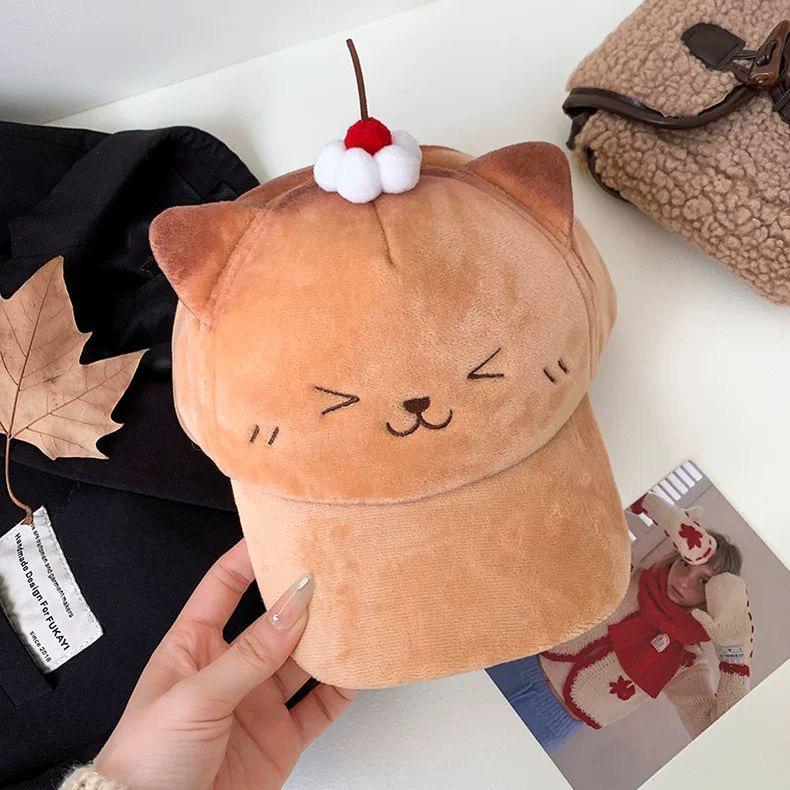 Милая Бейсболка с Медведем и 3D-вышивкой ушей для более стройного лица