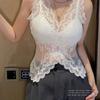 Сексуальная кружевная майка-бабочка, жилет с защитой от скольжения, красивое нижнее белье с открытой спиной, бюстье, верхняя одежда, топ с подкладкой на груди