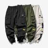 Spring Summer Men's Loose Fit Multi Pocket Joggers Street Style Waist Drawstring Casual Pants Cargo Pants for Fitness Outdo  Pants